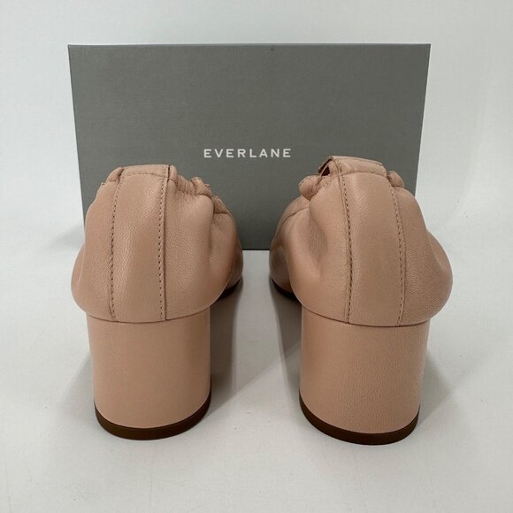 Everlane The Italian Leather Day Heel in Pale Pink sz 5 Women\'s Elastic Back main image 2